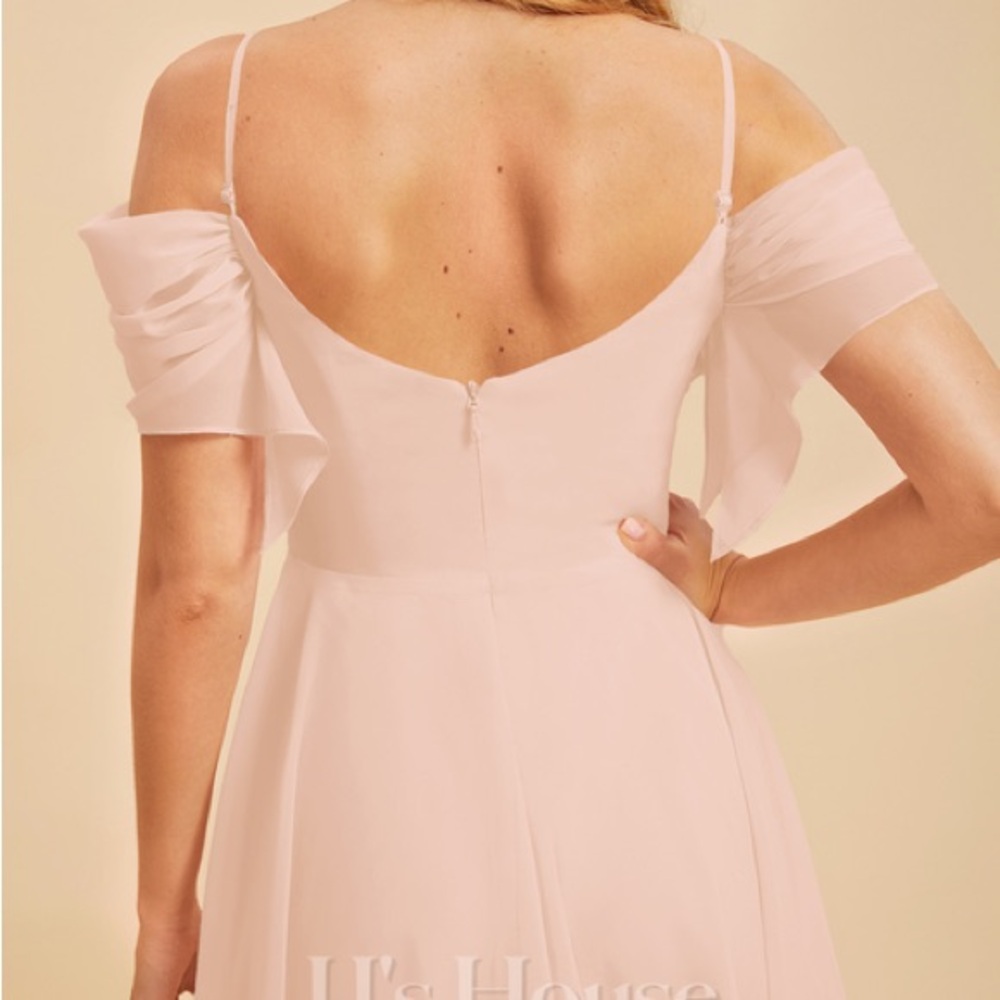 JJs House Peach Pink Bridesmaid Dress - Picture 4 of 7
